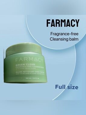 🇺🇸🆕📦BNIB FARMACY |FULL| Popular Fragrance-Free Super Green Clean Cleansing Balm